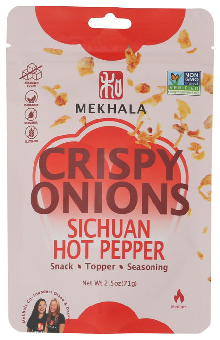 MEKHALA: Sichuan Hot Pepper Crispy Onions, 2.5 oz