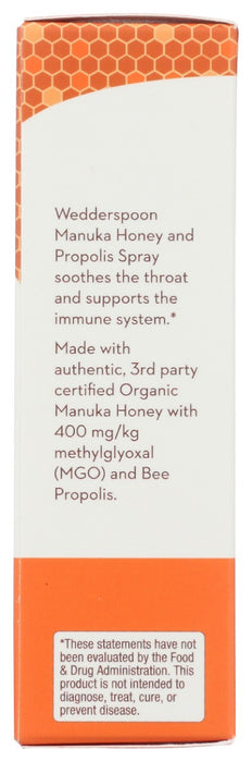WEDDERSPOON: Propolis and Manuka Honey Throat Spray Original, 1 fo