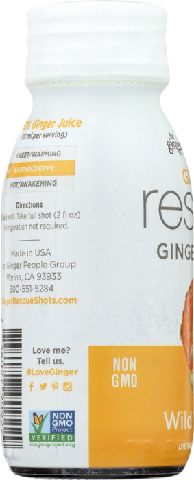 GINGER PEOPLE: Ginger Rescue Ginger Shots Turmeric, 2 oz