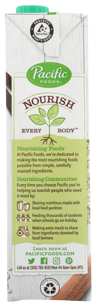 PACIFIC FOODS: Unsweetened Vanilla Hemp Milk, 32 fo