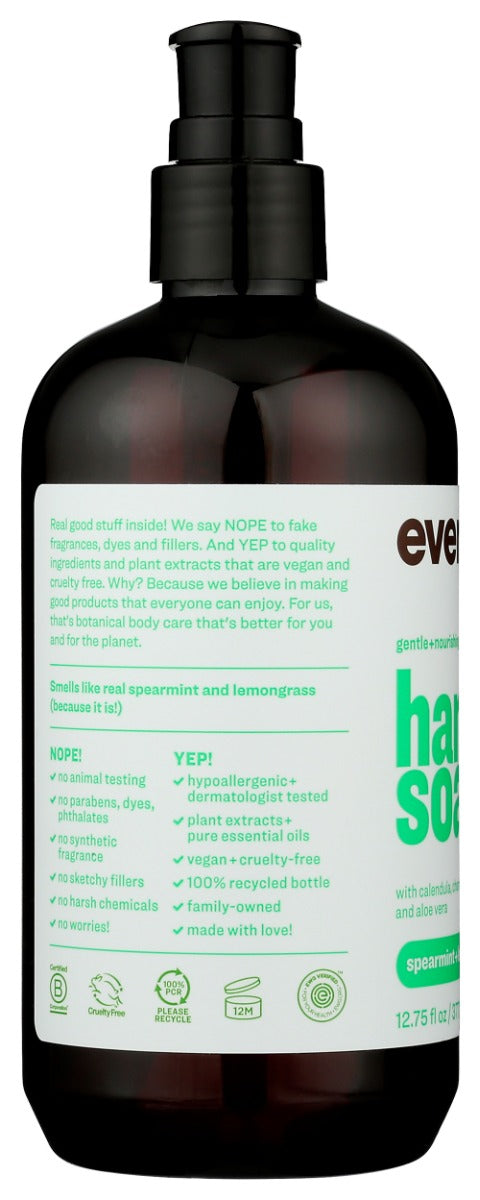 EVERYONE: Spearmint Lemongrass Hand Soap, 12.75 oz