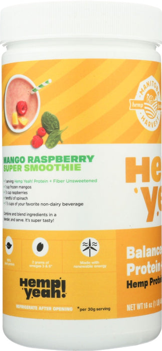 MANITOBA HARVEST: Hemp Yeah Balanced Protein Fiber Unsweetened, 16 oz