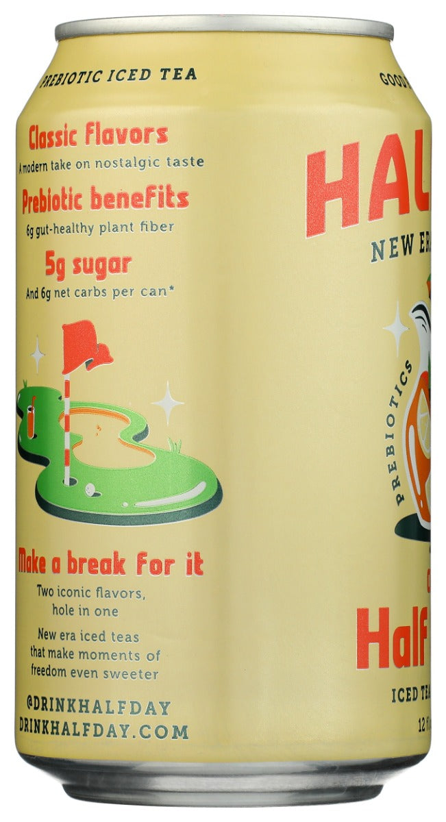 HALFDAY: Half Half Prebiotic Iced Tea, 12 fo
