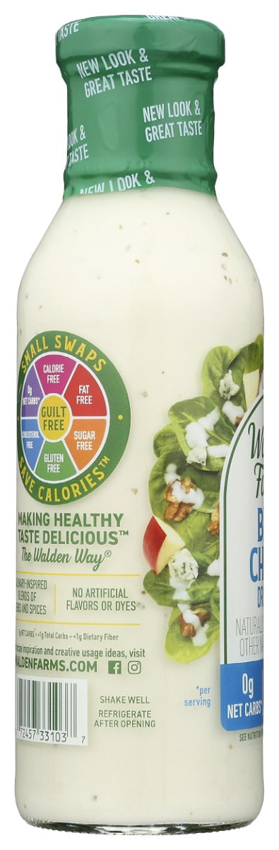 WALDEN FARMS: Bleu Cheese Zero Calorie Dressing, 12 fl