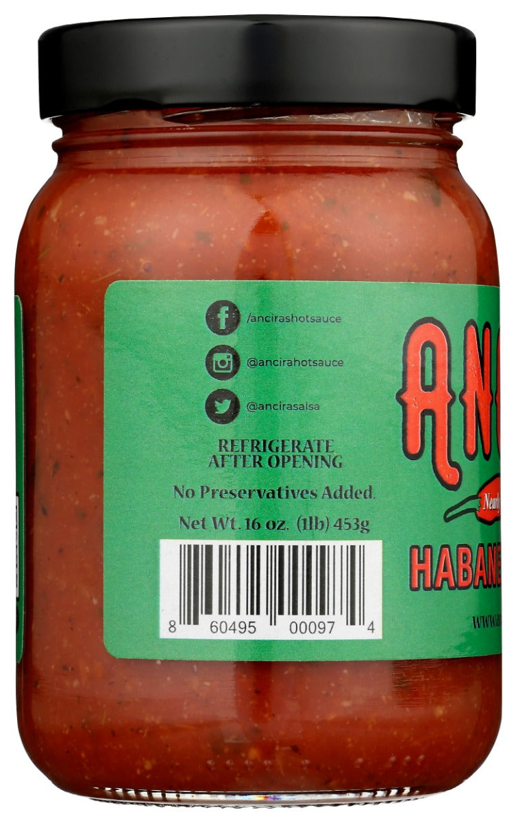 ANCIRA SALSA: Habanero Salsa, 16 oz