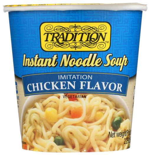 TRADITION: Chicken Flavored Instant Noodle Soup Cup, 2.29 oz