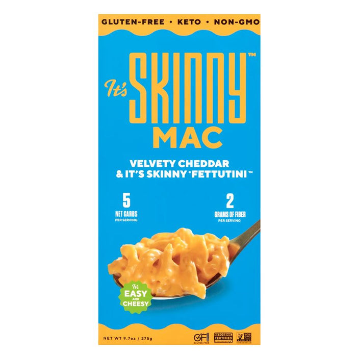 ITS SKINNY: Velvety Cheddar Mac Pasta Meal, 9.7 oz