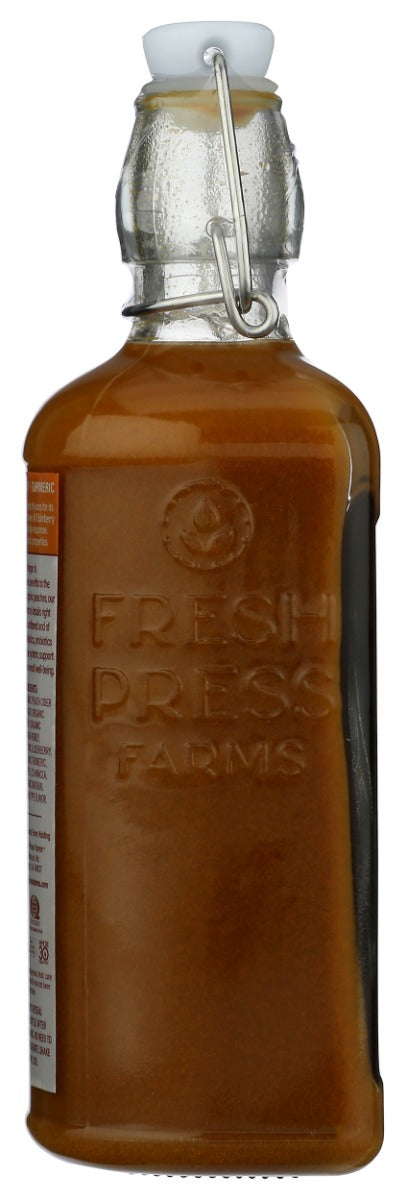 FRESH PRESS FARMS: Organic Peach Cider Vinegar Immunity Boost, 485 ml
