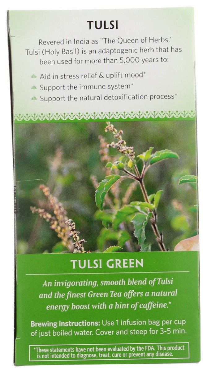 ORGANIC INDIA: Tulsi Green Tea, 18 bg