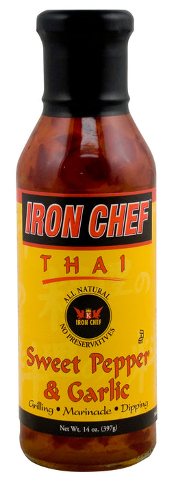 IRON CHEF: Thai Sweet Pepper & Garlic Sauce, 14 oz