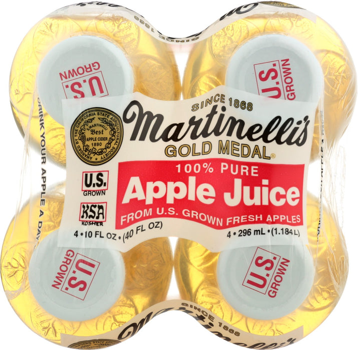A perfect complement to lunch on the road, our 10 fl. oz. glass bottle contains 100% juice from U.S. grown fresh apples. It contains no chemical additives and is not from concentrate. Just premium apple juice.