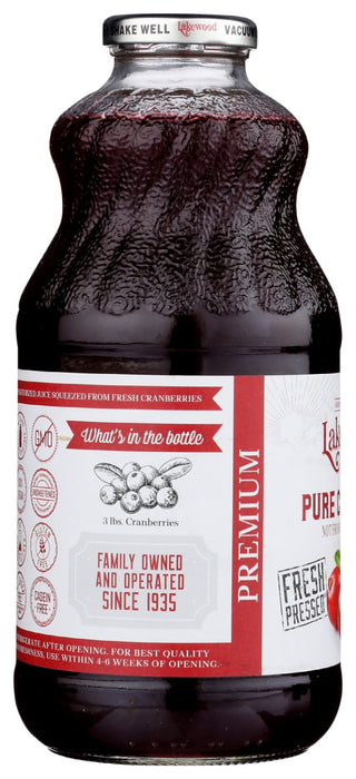 LAKEWOOD: Premium Pure Cranberry Juice, 32 fo