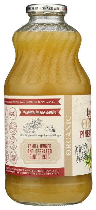 LAKEWOOD: Organic Pineapple Ginger Juice, 32 fo