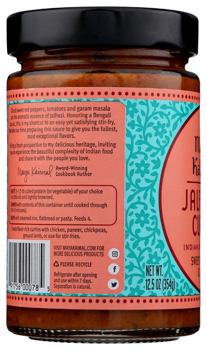 MAYA KAIMAL: Jalfrezi Curry Indian Simmer Sauce, 12.5 oz