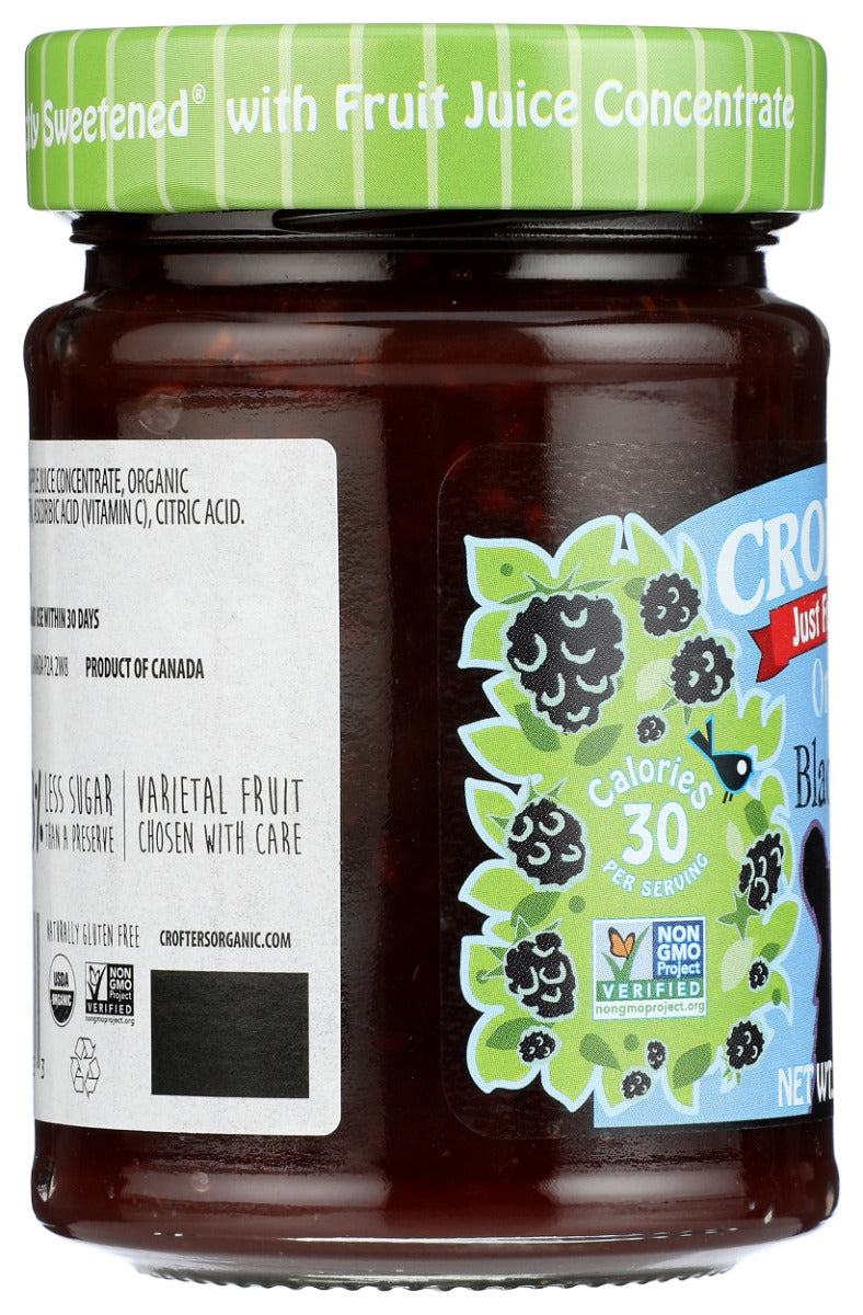 CROFTERS: Just Fruit Spread Blackberry, 10 oz