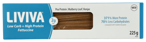 LIVIVA: Low Carb High Protein Fettuccine Pasta, 7.05 oz