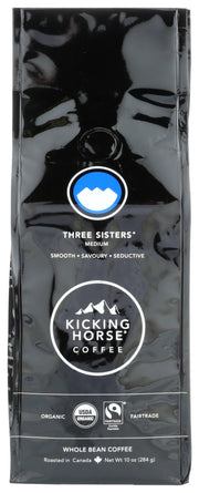 The Three Sisters are a trio of towering Canadian Rocky Mountains. We pay homage to these powerful peaks with a triple punch of light, medium and dark roasts. Great taste hits new heights!