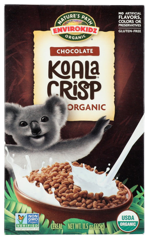 Treat your kids to this wholesome, chocolatey cereal! A hearty breakfast and a deliciously crunchy topper, Koala Crisp is organic, gluten-free, non-GMO, and made without artificial ingredients”no wonder parents love it, too! Each box of EnviroKidz cereal you buy helps save koalas and their habitat. We donate a percentage of all our sales to animal conservation efforts and global educational programs, so you are helping save animals, one breakfast at a time