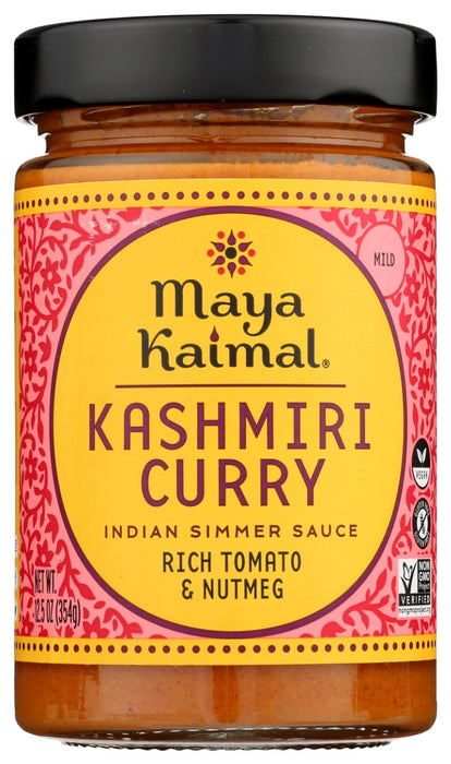 Also known as Rogan Josh, this balanced curry comes from the beautiful mountainous state of Kashmir. Hints of nutmeg and mace add depth and balance to the rich tomato flavor. For a traditional Rogan Josh simmer with cubed lamb. Or enjoy this versatile sauce with chicken, chickpeas or vegetables.