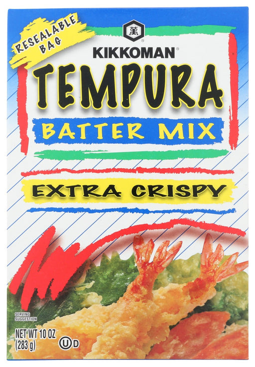 Kikkoman® Tempura Batter Mix is the secret to better batter. Not just for Tempura , its outstanding appearance, flavor, texture and holding power make it ideal for all kinds of fried foods -- from appetizers to desserts. It's easy to use too: just add ice water to create a rich, smooth batter that gives seafood, vegetables and poultry a delicate, crispy coating.