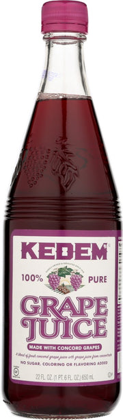 Made from 100% US Concord grapes.
All Natural.
Gluten Free.
Kosher for Passover.
Certified by the OU.
