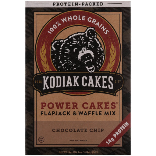 KODIAK: Flapjack and Waffle Mix Power Cakes Chocolate Chip, 18 oz