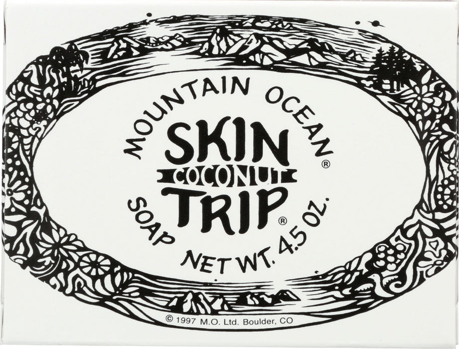 Mountain Ocean's Skin Trip Soap offers the same soothing benefits that have made our Skin Trip Lotion a beloved favorite since 1971. Made in small batches to ensure the highest quality and freshness, this soap delivers a gentle yet effective cleanse while maintaining the skin's natural moisture. Infused with Skin Trip's signature coconut fragrance, it adds a tropical touch to every wash, leaving skin soft, smooth, and hydrated.
