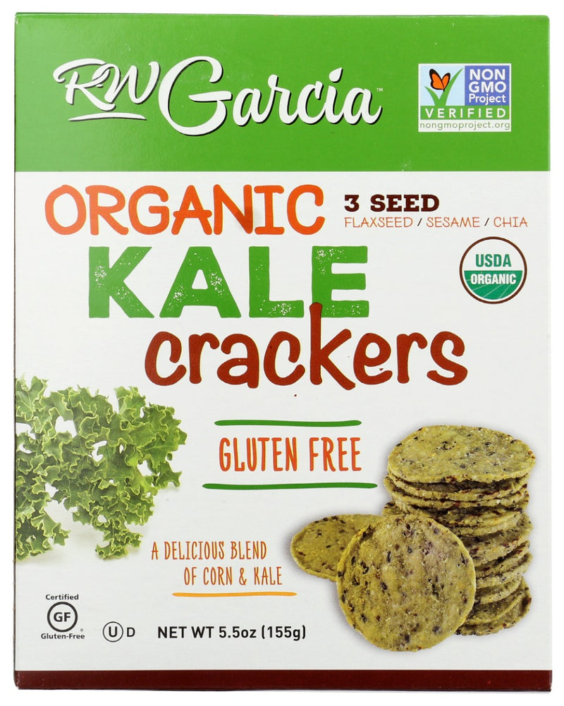 RW GARCIA: Organic Kale Crackers, 5.5 oz