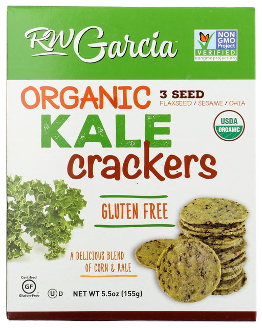 RW GARCIA: Organic Kale Crackers, 5.5 oz