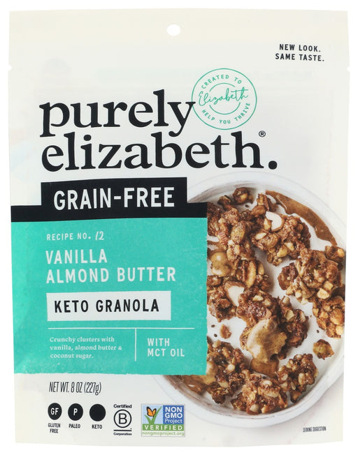 PURELY ELIZABETH: Grain Free Vanilla Almond Butter Granola, 8 oz