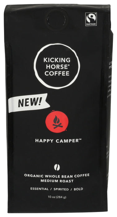 KICKING HORSE: Happy Camper Whole Bean Coffee, 10 oz