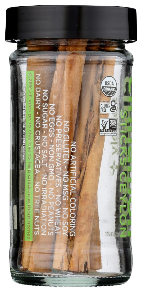 SPICELY ORGANICS: Organic Cinnamon Ceylon Sticks, 6 pc