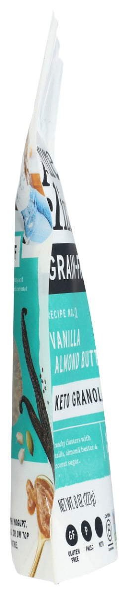 PURELY ELIZABETH: Grain Free Vanilla Almond Butter Granola, 8 oz
