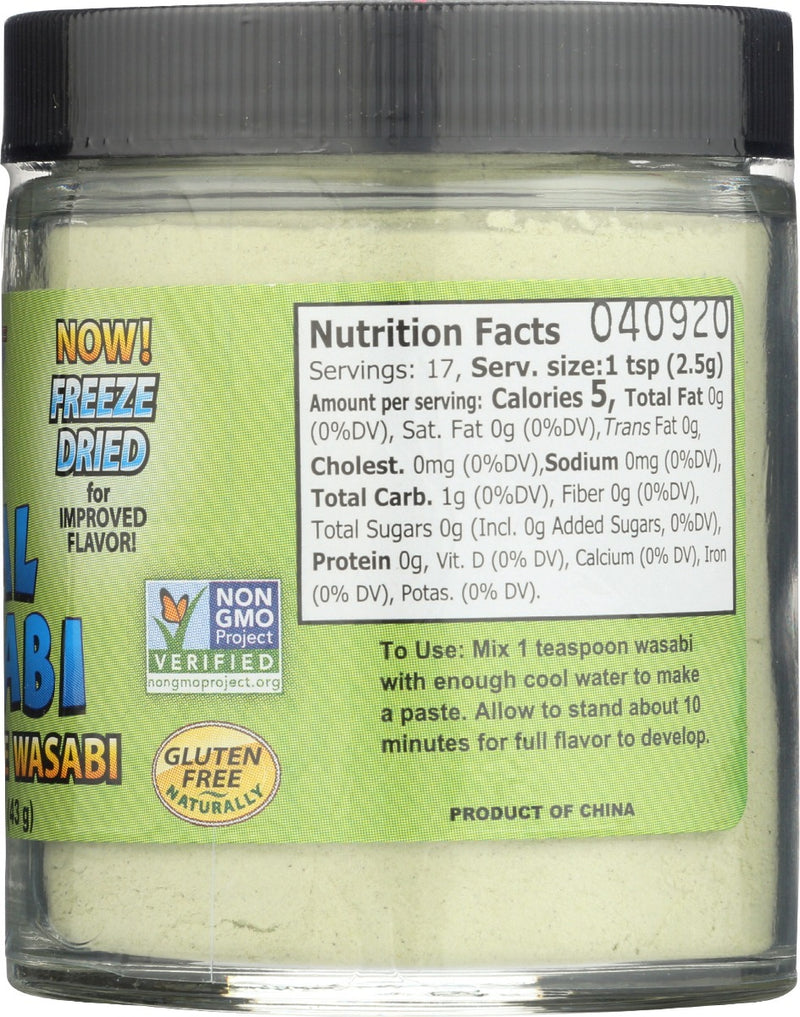 SUSHI SONIC: Powdered Wasabi, 1.5 oz