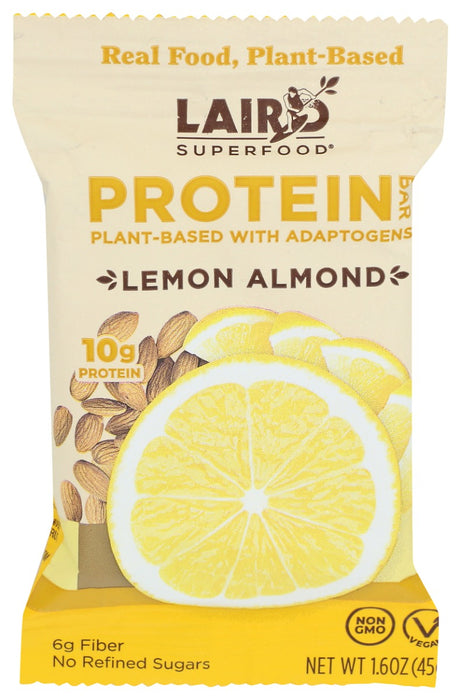 LAIRD SUPERFOOD: Lemon Almond Protein Bar, 1.6 OZ