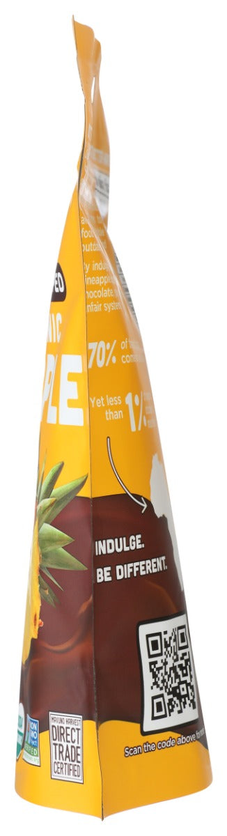 MAVUNO HARVEST: Organic Dried Pineapple Dipped In Dark Chocolate, 3 oz