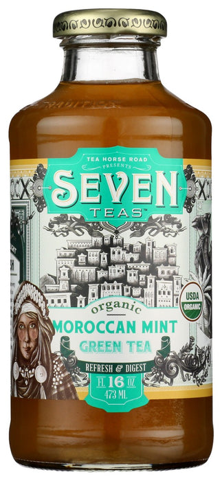 SEVEN TEAS: Moroccan Mint Green Tea Organic, 16 fo