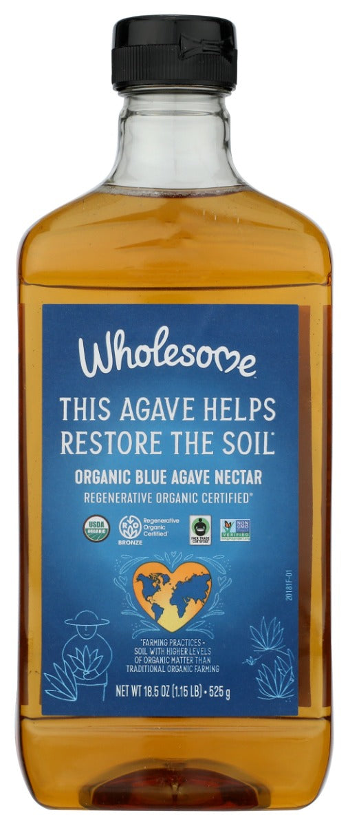WHOLESOME: Organic Blue Agave Nectar, 18.5 oz