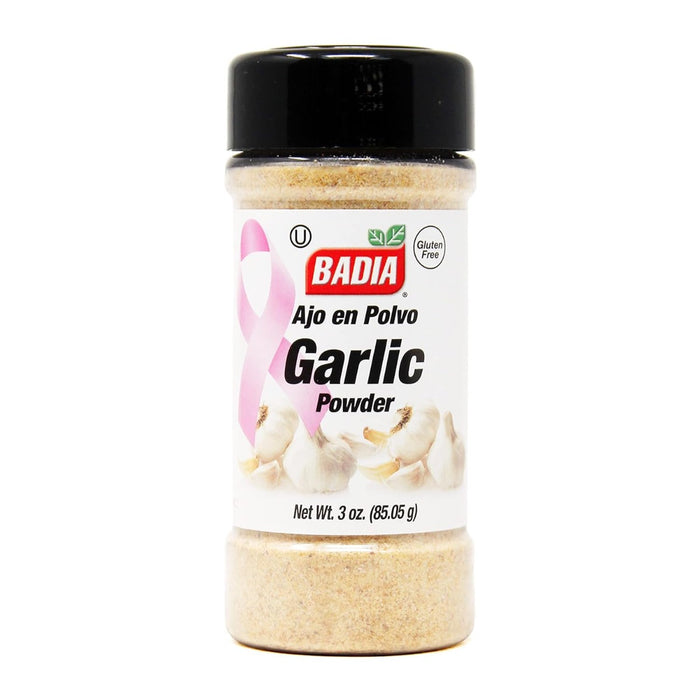 This convenient package will keep the garlic fresh and is easy to use and store. Badia Garlic is prepared from garlic and has all the flavor and aroma. This versatile pantry staple is an ingredient that will add all the flavor to many different dishes, from the foodie to the cook, Badia Garlic is a must!