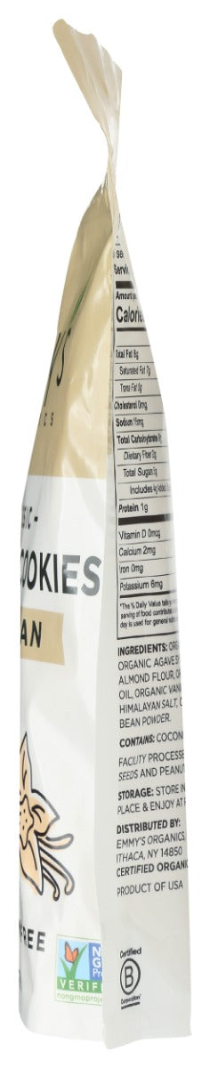 EMMYS ORGANICS: Coconut Cookies Vanilla Bean, 6 oz