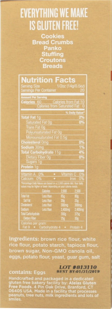 ALEIAS: Stuffing Mix Plain Gluten Free, 10 oz