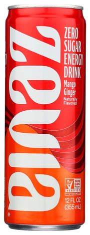 All-day team-building sessions have no chance with Zevia Mango Ginger Energy. While this energy drink is naturally sweetened, with zero sugar and zero calories, it definitely doesn't have zero flavor. There are notes of fresh mango and a hint of ginger spice to treat your taste buds and power you through a full 50-slide presentation ” or the epic 10k out and back. Packaging may vary.
