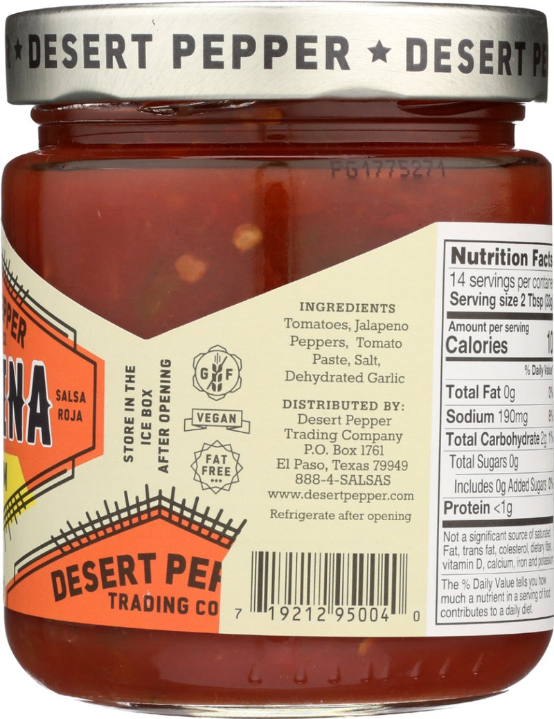 DESERT PEPPER: Salsa Cantina Medium Red, 16 oz