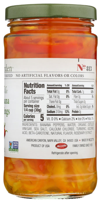 JEFFS NATURALS: Sunshine Mix Mild Banana Pepper Rings, 12 fl oz