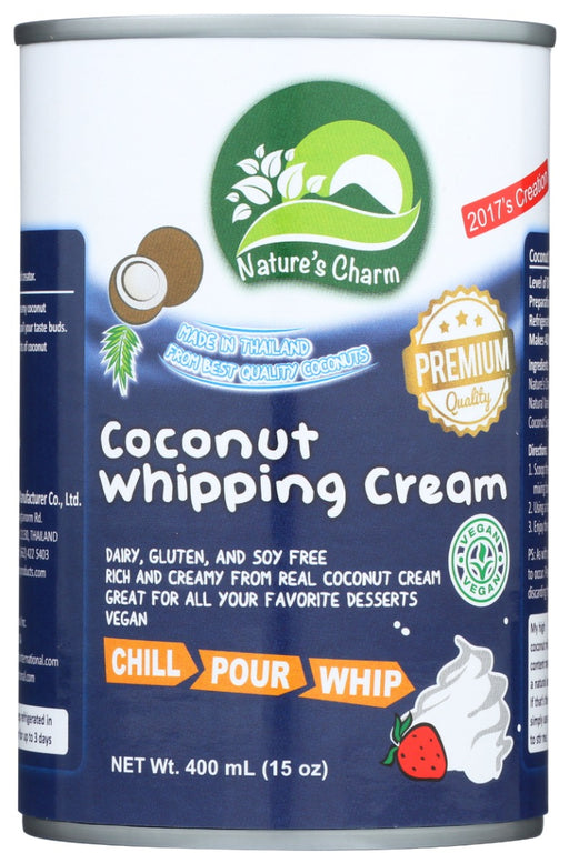 The most rich and creamy coconut whipping cream to spoil your taste buds; Made from healthy fats of coconut; No palm oil; No vegetable oil; Cholesterol free. Makes 400 g of delicious Coconut Whipping Cream. Vegan. Dairy, gluten, and soy free rich and creamy from real coconut cream great for all your favorite desserts vegan.