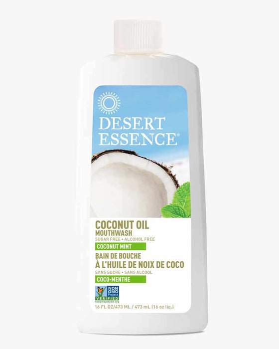 DESERT ESSENCE: Mouthwash Coconut Oil, 16 fl oz - No Brand For Less 