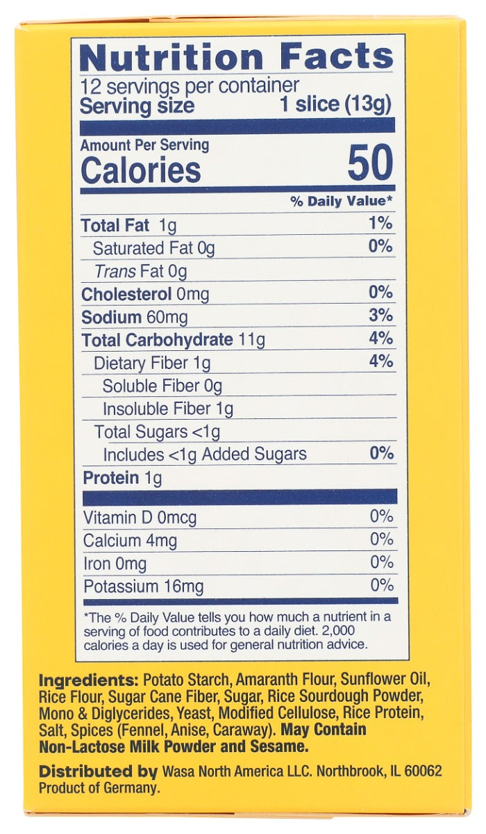 WASA: Crispbread Original Gluten Free, 5.4 oz