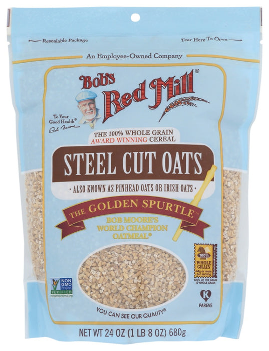 Oats are one of the prides of the mill - these whole grain nutritional powerhouses come in a variety of styles for the most discerning palates. Browse our selection of wholesome oatmeal - we feature rolled oats in three thicknesses, steel cut oats, quick-cooking of both versions, plus unique Scottish Oatmeal! Our extensive line of unprocessed oatmeal includes families of conventional, organic, gluten free, and now gluten free organic oats, as well as convenient instant oatmeal cups to take on the go!