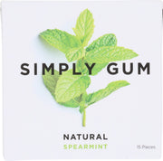 Refreshing and subtly sweet, our natural Spearmint chewing gum is simply delicious. We never use plastic, aspartame, or synthetics. That means our gum is not only better for your body, it's also biodegradable and better for the planet.