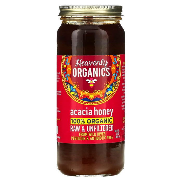 100% Organic Raw Acacia Honey, These wild beehives are located in the secluded valleys of the Jammu region of the Himalayan Mountains. Acacia honey is prized for its delicate fruity taste and mild tangy finish. This rare honey is perfect for anything you use honey for like drizzling on fruit and yogurt and in herbal and green teas.